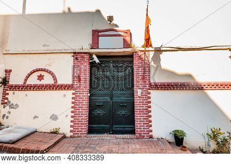 Ornate Iron Door At The Kuzguncuk. Kuzguncuk Is A Neighborhood In The Uskudar District In Istanbul, 