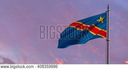 3d Rendering Of The National Flag Of The Congo