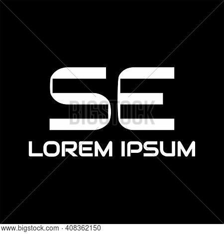 Creative, Simple And Elegant Initial Letter Se Logo Template In Flat Design Monogram Illustration