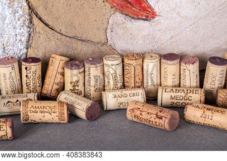 Ochojno, Poland - December 14, 2020: Ceramic Sculpture By Małgorzata Swolkien - Easter Love And Wine