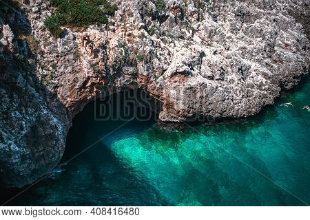 Fantastic View On Ciolo Sea In Puglia