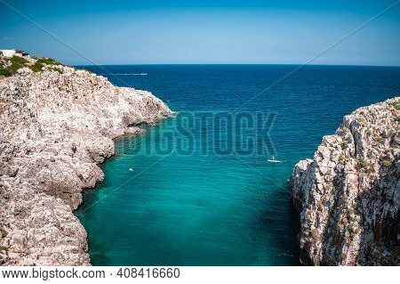 Fantastic View On Ciolo Sea In Puglia