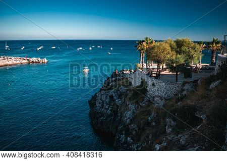 Fantastic View On Castro Sea In Puglia