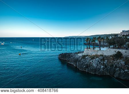 Fantastic View On Castro Sea In Puglia