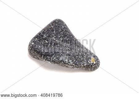 Macro Mineral Stone Biotite A White Background