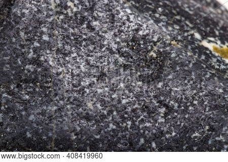 Macro Mineral Stone Biotite A White Background