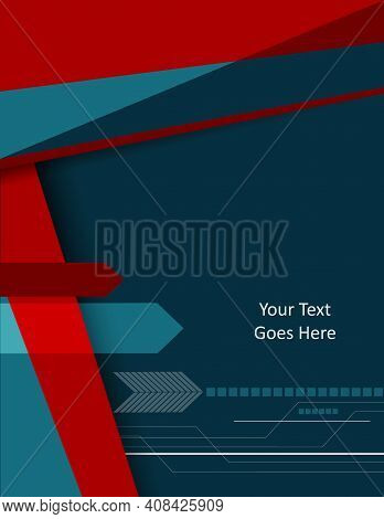 Vector Modern Cover Template. Abstract Bright Background For Poster, Brochure, Flyer Design. Layout 