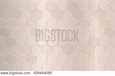 Abstract Geometric Hexagon Background. Modern Stylish Texture. Polygonal Pattern. Vector Illustratio