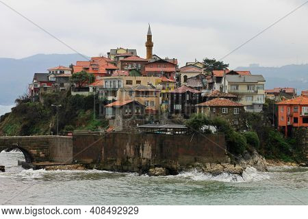 Amasra Is A City On The West Of The Black Sea Coast Of Turkey. Listed By Unesco As An Example Of Ott