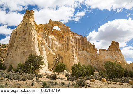 Grosvenor Arch, A Famous Rock Formation In Grand Staircase-escalante National Monument, Utah, Usa
