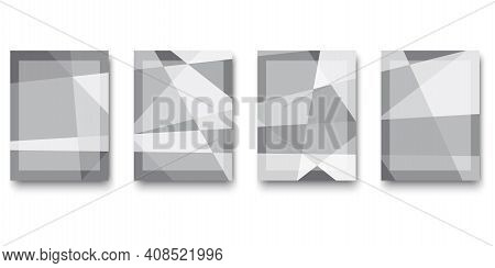 Abstract Gray Diamond Rectangles. Minimal Geometric Background. Gray Abstract Gradient Background. S