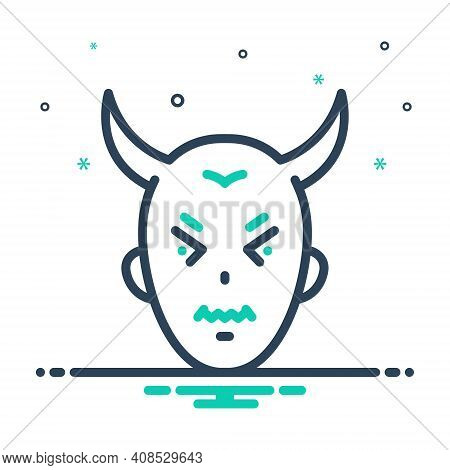 Mix Icon For Tremendous Terrible Archfiend Devil Horrible Dangerous