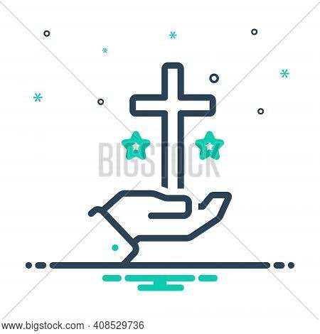 Mix Icon For Truth Veracity Reality Faith Religion Church