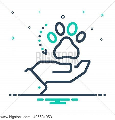 Mix Icon For Adoption Acceptance Espousal Animal Veterinarian Paw Care