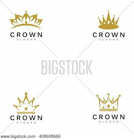 Crown Logo Template Vector Illustration