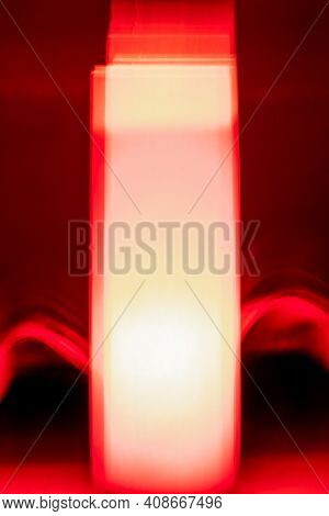 Red White And Gradient Colors Mixed With The Lighting Effect On Home Decor