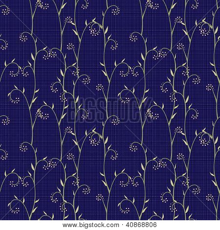 fond floral transparent bleu