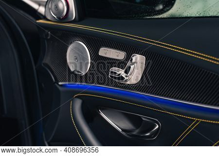 Kherson, Ukraine - February 2021. Mercedes-amg E63s Brabus 800 Interior.