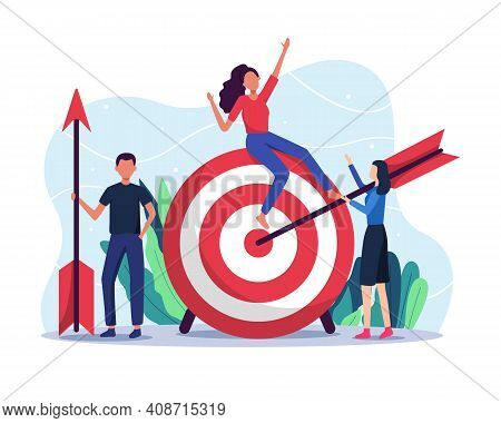 Business Target Vector Illustration
