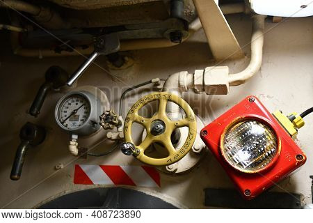 Portsmouth, Nh - Oct 3: Inside Uss Albacore Submarine (agss-569) In Portsmouth, New Hampshire, As Se