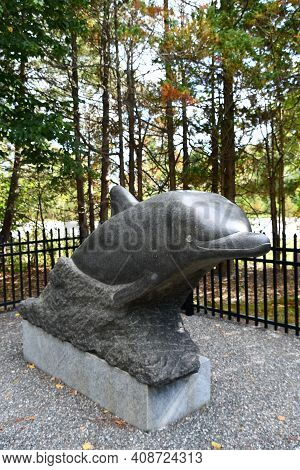 Portsmouth, Nh - Oct 3: Memorial Garden At The Uss Albacore Submarine (agss-569) In Portsmouth, New 