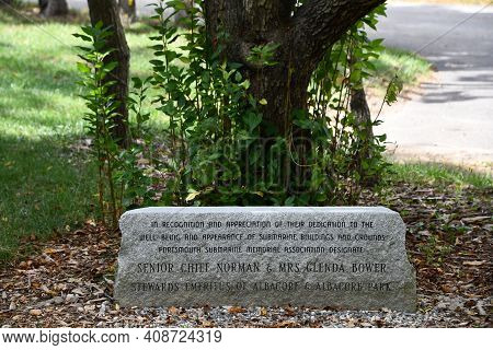 Portsmouth, Nh - Oct 3: Memorial Garden At The Uss Albacore Submarine (agss-569) In Portsmouth, New 