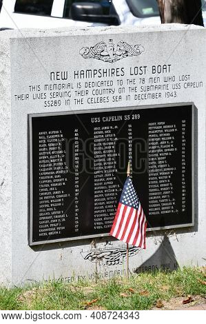 Portsmouth, Nh - Oct 3: Memorial Garden At The Uss Albacore Submarine (agss-569) In Portsmouth, New 
