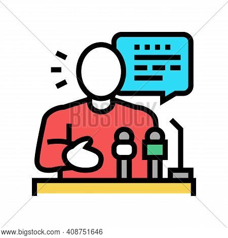 Relaiter Pr Color Icon Vector. Relaiter Pr Sign. Isolated Symbol Illustration