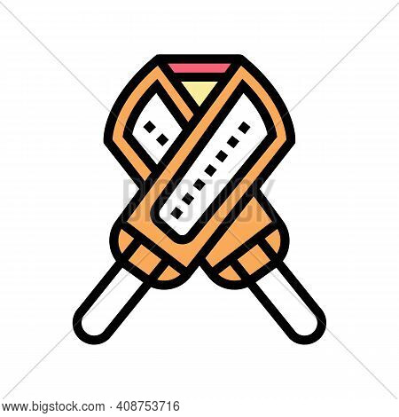 Loofah Massager Color Icon Vector. Loofah Massager Sign. Isolated Symbol Illustration