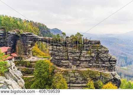 View Of Pravcicka Brana - The Biggest Natural Gate In Europe