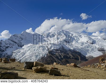 View On The Mountains Of Peru On The Ausangate Trek