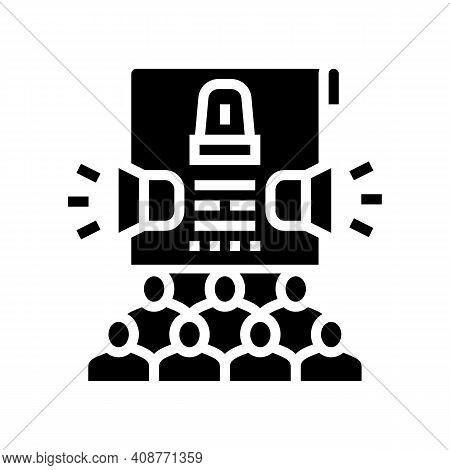 Crisis Management Glyph Icon Vector. Crisis Management Sign. Isolated Contour Symbol Black Illustrat