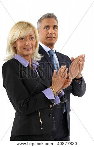 Zakelijke professionals hun handen klappen