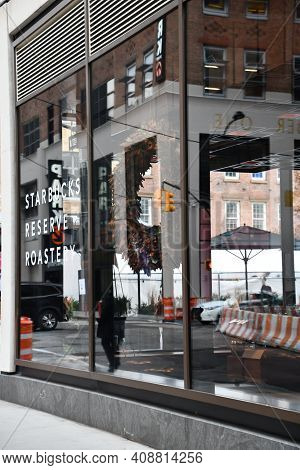 New York, Ny - Nov 27: Starbucks Reserve Roastery In New York City, As Seen On Nov 27, 2020.