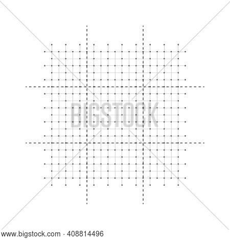 Designer Draft Blank Vector Spatial Grid. House Floor Layout Interior Project Planner. Printable Pla