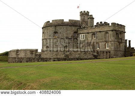 Falmouth (england), Uk - August 15, 2015: Pendennis Castle, Falmouth, Cornwall, England, United King