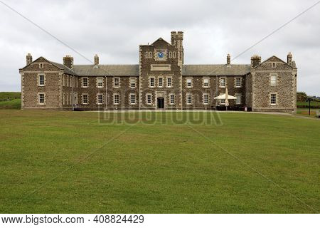 Falmouth (england), Uk - August 15, 2015: Pendennis Castle, Falmouth, Cornwall, England, United King