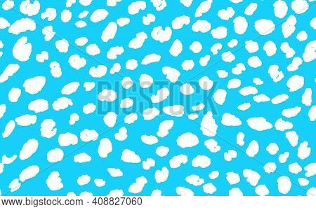 Abstract Modern Leopard Seamless Pattern. Animals Trendy Background. Blue Decorative Vector Stock Il