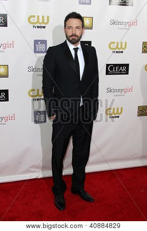 LOS ANGELES - 9 JAN: Ben Affleck arriva presso il XVIII Annual Critics' Choice Movie Awards a Barker 
