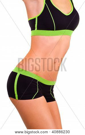 여자의 슬림 그림을 sportwear에는