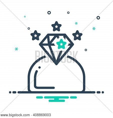 Mix Icon For Brilliant Sagacious Intelligent Talented