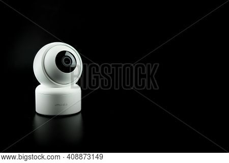 Samut Prakan, Thailand - February 19, 2021 : The Smart Xiaomi Imilab C20 Home Security Camera On Bla