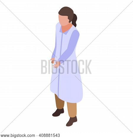 Physical Therapist Nurse Icon. Isometric Of Physical Therapist Nurse Vector Icon For Web Design Isol