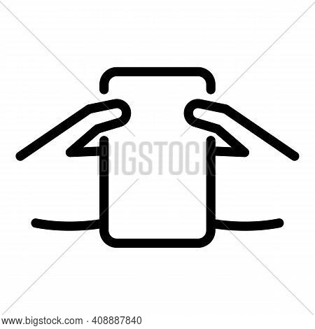 Convenient Smartphone Icon. Outline Convenient Smartphone Vector Icon For Web Design Isolated On Whi