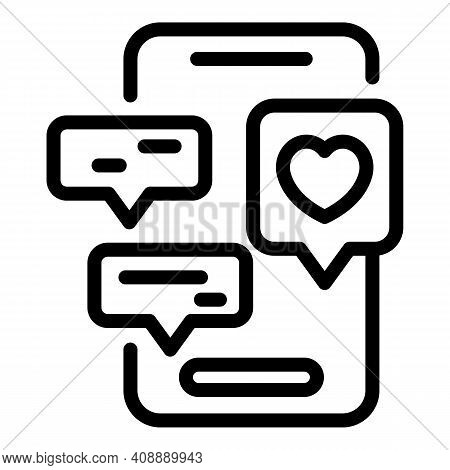 Smartphone Interaction Icon. Outline Smartphone Interaction Vector Icon For Web Design Isolated On W