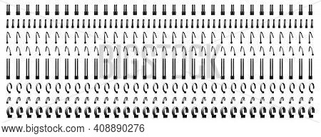 Notebook Spirals, Wire Steel Ring Bindings And Springs For Calendar, Diary, Notepad, Document Cover 