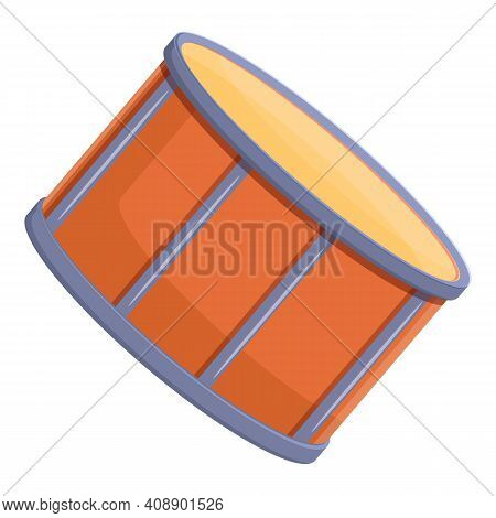 Drum Tribal Icon. Cartoon Of Drum Tribal Vector Icon For Web Design Isolated On White Background