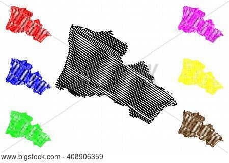 Halifax County, North Carolina State (u.s. County, United States Of America, Usa, U.s., Us) Map Vect