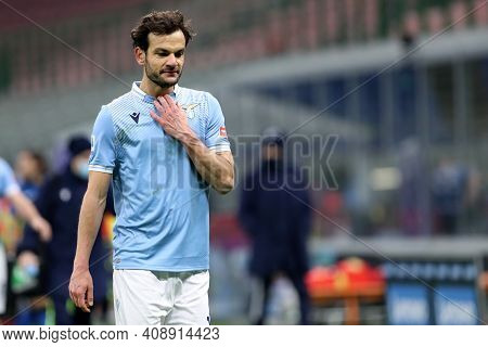 Milano, Italy. 14th February 2021 . Marco Parolo Of Ss Lazio   During The Serie A Match Between Fc I