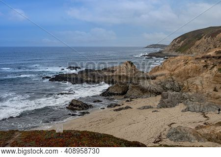 Overview Of The Coastline By Bodega Head, Bodega Bay, California, Usa
